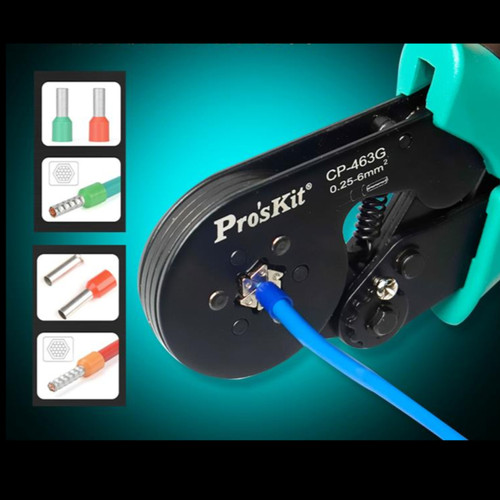 Proskit CP-463G Tang Crimping Wire Ferrule Crimper – Hexagonal Ori