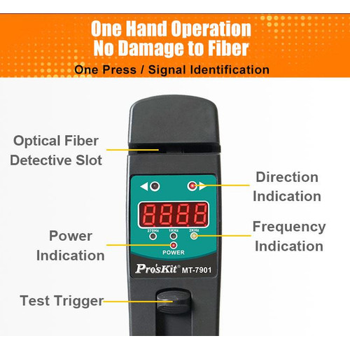 Proskit MT-7901 Identifikasi Sinyal Optical Fiber Identifier Original