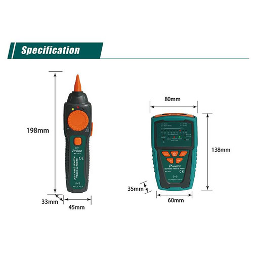 Proskit MT-7028 LAN Kabel Tester Network Toner line Probe Wire Tracke