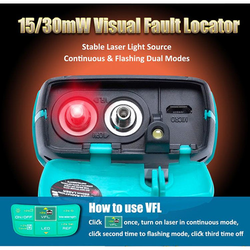Proskit MT-7615 4 in 1 Multimeter Peralatan Fiber Optic Power Visualt