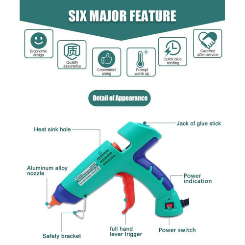 PISTOL LEM TEMBAK PROSKIT GK-389B PROFESSIONAL HOT MELT GLUE GUN ORI