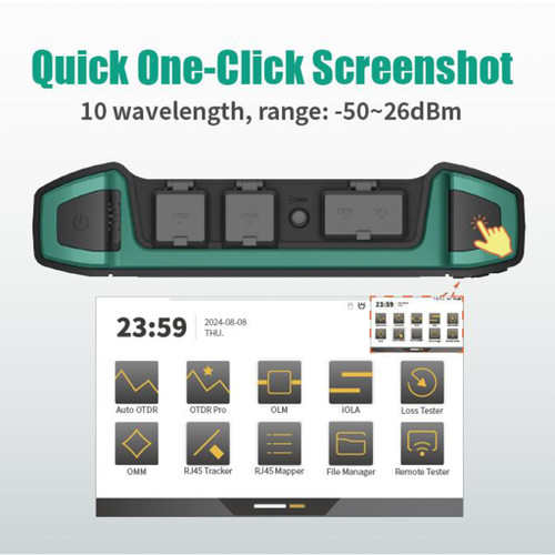 MULTIFUNCTIONAL TOUCH-SCREEN OPTICAL TIME DOMAIN REFLECTOMETER PRO'SKIT MT-7650 ORIGINAL