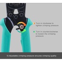 Proskit CP-151B Tang Skun Crimping Tool Ratchet Insulated Terminal Wir