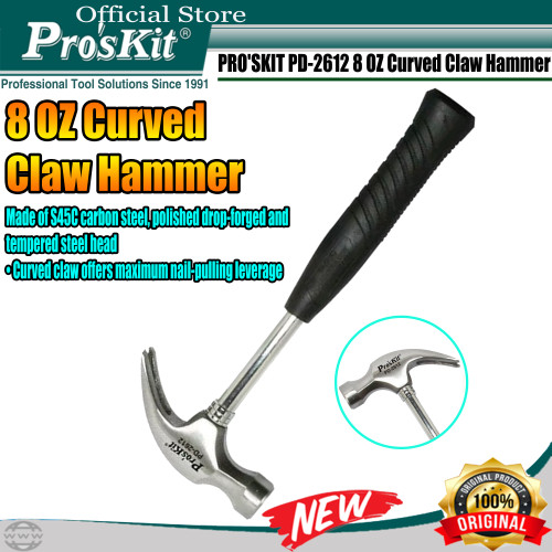 Proskit Palu Kambing 8 OZ Martil Gagang Besi TAIWAN PRO'SKIT PD-2612