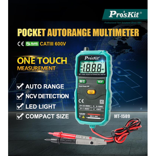 PROSKIT Multitester PRO'SKIT MT-1509 Ukuran Saku ORIGINAL