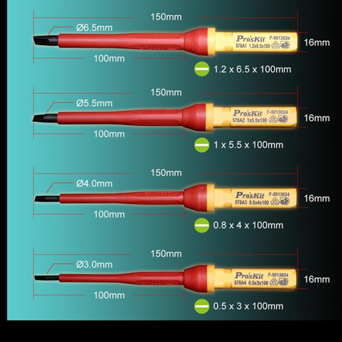 Proskit SD-V861 13 IN 1 Obeng Listrik VDE 1000V Insulation Screwdriver