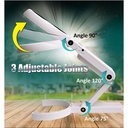 Magnifier Kaca Pembesar USB LED 7X Dan 3,5X 70mm PROSKIT MA-025 ORI