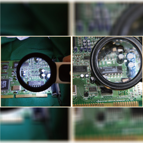 Kaca Pembesar Proskit MA-023 3.5 / 20X Handheld LED Light Magnifier