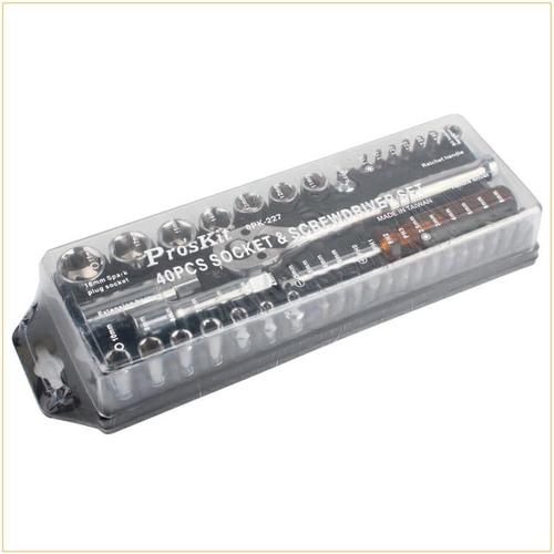 Kunci Socket + Obeng Set Proskit 8PK-227 40 IN1 Ratchet Screwdrive ORI