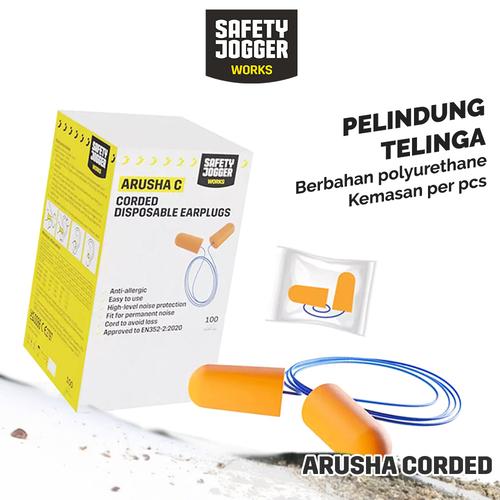 Safety Jogger Arusha Corded Penyumbat Telinga Earplug Safety Proyek