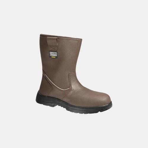 [FREE SARUNG TANGAN] Sepatu Safety Jogger Canyon S3 Kulit Cokelat dengan Sole Karet dan Steel Toe Cap - Baja