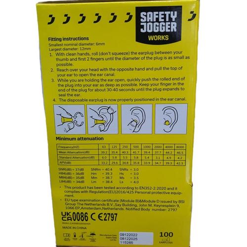 Safety Jogger Arusha Corded Penyumbat Telinga Earplug Safety Proyek