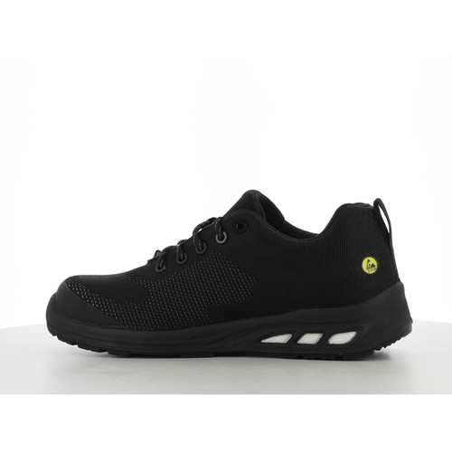 [FREE SARUNG TANGAN] Sepatu Safety Jogger EcoFitz  Black / Sepatu Proyek Pria Ujung Besi