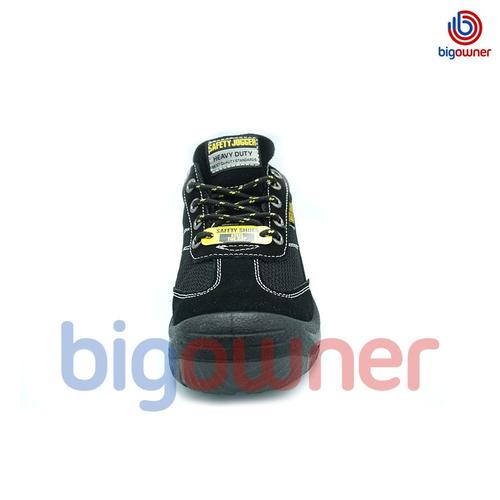 [FREE SARUNG TANGAN] Sepatu Safety Jogger Gobi - Black, Sole PU/PU, Toecap Steel Cap, Midsole Steel, Lining Mesh, Insole Premoulded