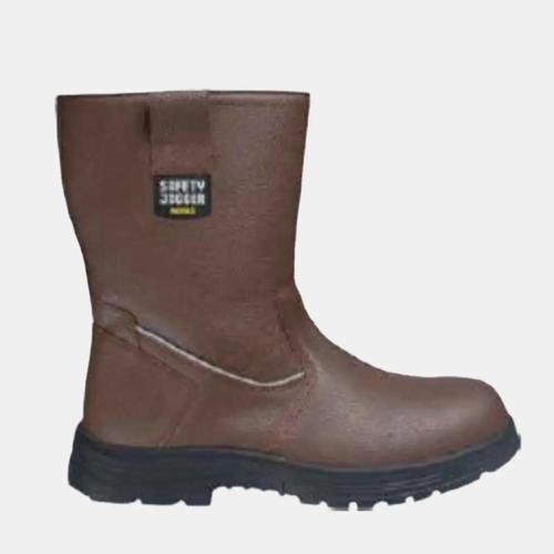 [FREE SARUNG TANGAN] Sepatu Safety Jogger Canyon S3 Kulit Cokelat dengan Sole Karet dan Steel Toe Cap - Baja
