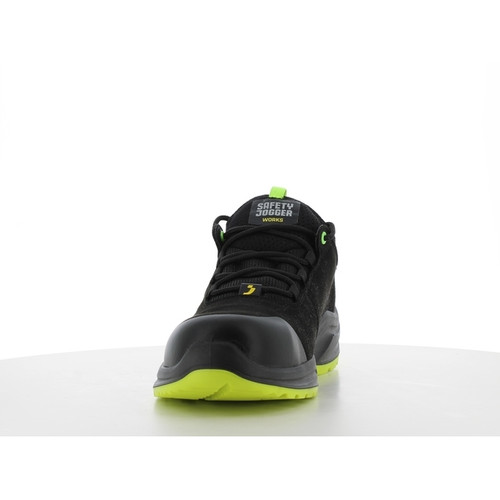 Sepatu Safety Jogger Modulo S3S Low Black Sepatu Safety Shoes Kerja Proyek Sporty Nano Carbon Toecap Metal Free Anti Paku ESD