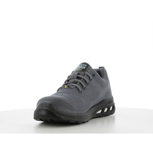 Sepatu Safety Jogger EcoFitz  Grey / Sepatu Proyek Pria Ujung Besi