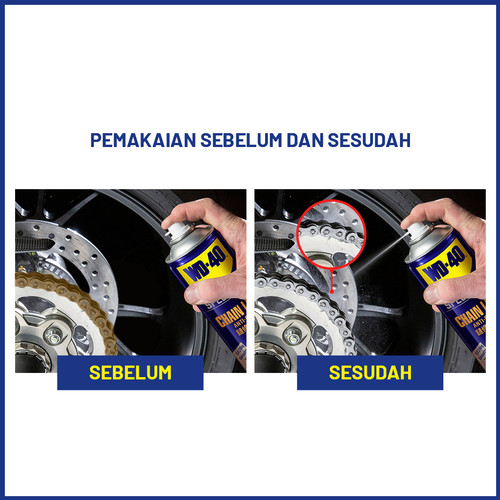 WD-40 Specialist Chain Lube 360ml - Pelumas Rantai Syntetic