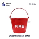 Ember Pemadam Api Besi 8 Liter / Fire Bucket 8 L