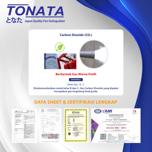 APAR 7 KG Karbondioksida (CO2) TONATA / Set Komplit