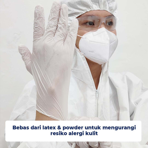 KLEENGUARD G10 Flex White Nitrile Gloves - Sarung Tangan Nitril
