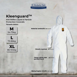 Kleenguard A40 Liquid & Particle Protection-Baju Hazmat APD