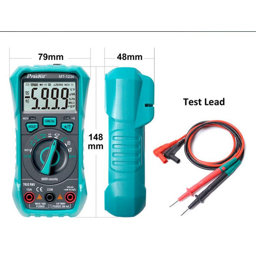 Multitester Digital Proskit MT-1236 Multimeter True RMS NCV AUTO RANGE