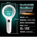 Proskit Magnifier Kaca Pembesar 8 LED 6X Dan 2,5X 70mm PRO'SKIT MA-029