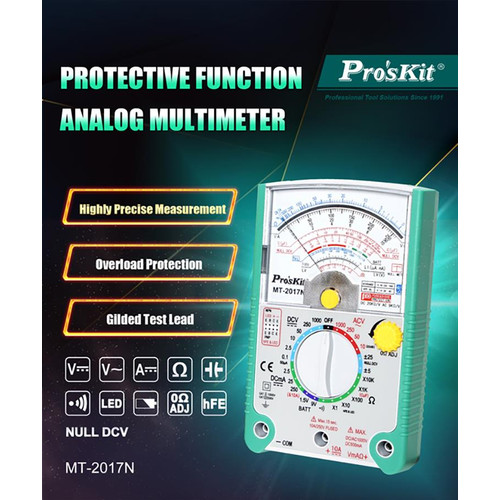 MULTITESTER ANALOG PRO'SKIT MT-2017N SMART PROTECTION / Proskit Smart