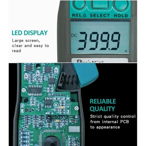 MULTITESTER CLAMP DIGITAL PRO'SKIT MT-3109 3-3/4 AC/DC ORI - Proskit
