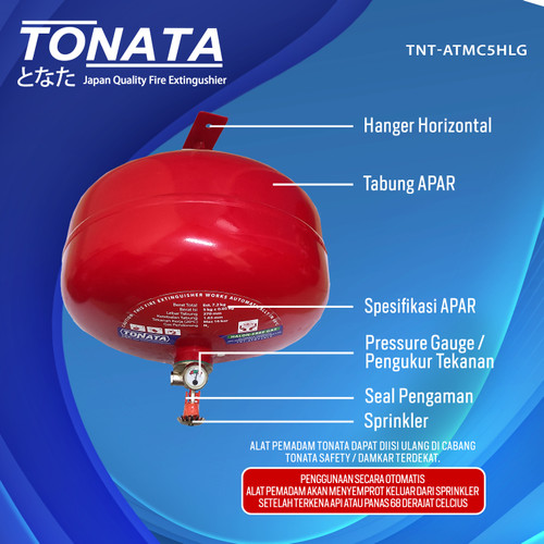 Automatic Thermatic Pemadam Api Otomatis / Eco Liquid Gas 5 kg Tonata