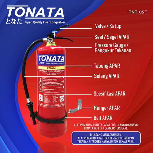 APAR AFFF Foam 5 Kg Tonata / Set Komplit