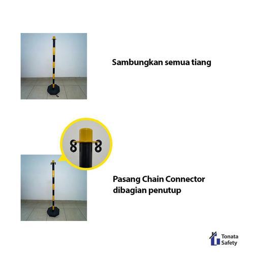 Stick Cone Base Plastik 110 Cm