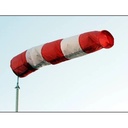 WIND SHOCK  Petunjuk arah angin putih orange 60x30x240 CM