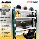 MEJA KERJA ALL IN ONE GT RACK / MEJA KANTOR / MEJA BELAJAR - 200KG 4 SUSUN LEBAR 40CM - P 100CM