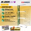 RAK GUDANG BESI GT RACK GT212 MAX – WAREHOUSE RACK 200KG TINGGI 4 SUSUN 3 METER LEBAR 40CM PANJANG 1.2M - STARTER
