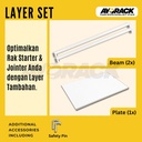 LAYER RAK GUDANG AYORACK L2012 1.2 METER - AMBALAN RAK BESI 200KG