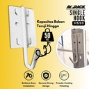 AYORACK SINGLE HOOK HS50 - GANTUNGAN BESI RACK SERBA GUNA RAK GUDANG - Hitam