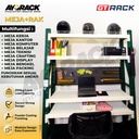 MEJA KERJA ALL IN ONE GT RACK / MEJA KANTOR / MEJA BELAJAR - 200KG 4 SUSUN LEBAR 40CM - P 100CM