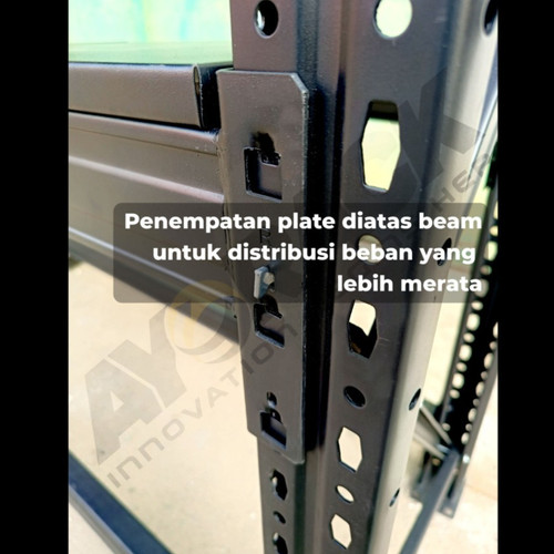 RAK GUDANG BESI 4 SUSUN AYORACK AH10-2025J 2.5 METER HEAVY DUTY 1 TON JOINTER RACK