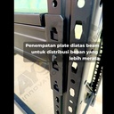 RAK GUDANG BESI 4 SUSUN AYORACK AH10-2025J 2.5 METER HEAVY DUTY 1 TON JOINTER RACK