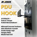 AYORACK PDU HOOK - TEMPAT PENGAIT RACK COLOKAN LISTRIK RAK GUDANG SLOT STOP KONTAK LISTRIK