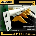 ACC AYORACK POLE AP15 - BEAM BULAT GANTUNGAN RAK GUDANG TIANG RACK HORIZONTAL 1.5 METER MULTIFUNGSI 100KG AKSESORIS RACK