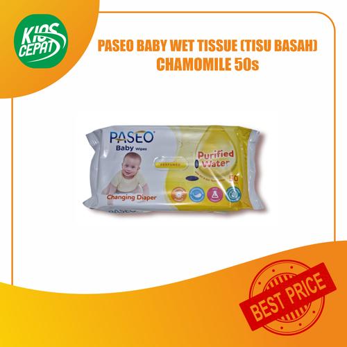 Tissue PASEO Baby Wet Tissue Chamomile 50s (TISU BASAH)