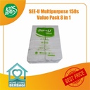 Tissue SEE-U Multipurpose 150s Value Pack 8 in 1