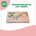 Tissue PASEO Facial ULTRA SOFT TRAVEL 3Ply 40s