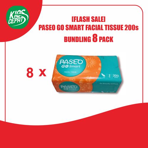 [FLASH SALE] Tissue PASEO GO SMART Facial 200s isi 8 Pack (PASEO GO)