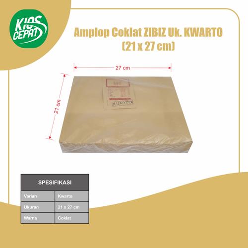 Amplop Coklat Ukuran Kwarto (1Pack Isi 100pcs)