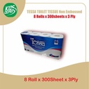 Tissue TESSA Soft Bathroom Roll  8Roll (300sheets - 3ply)