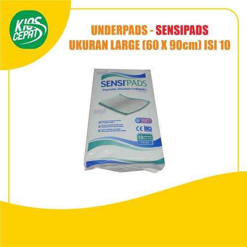 Sensi Pads Size L (60x90cm) isi 10 Underpads (Perlak Sekali Pakai)